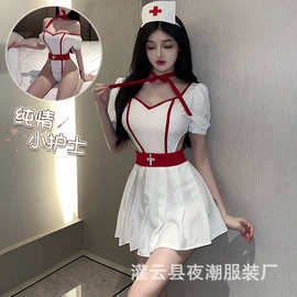 新款情趣内衣女纯欲护士制服诱惑性感火辣睡衣激情套装免脱2619