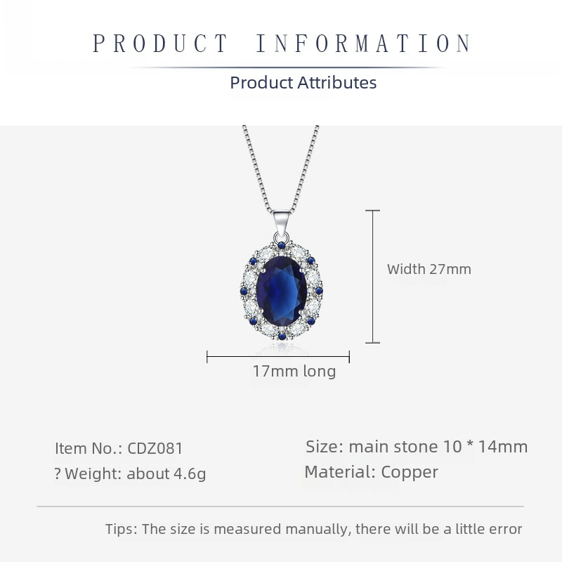 Set, jewelry, blue accessory, necklace, ring, earrings, European style, 3 piece set, wholesale