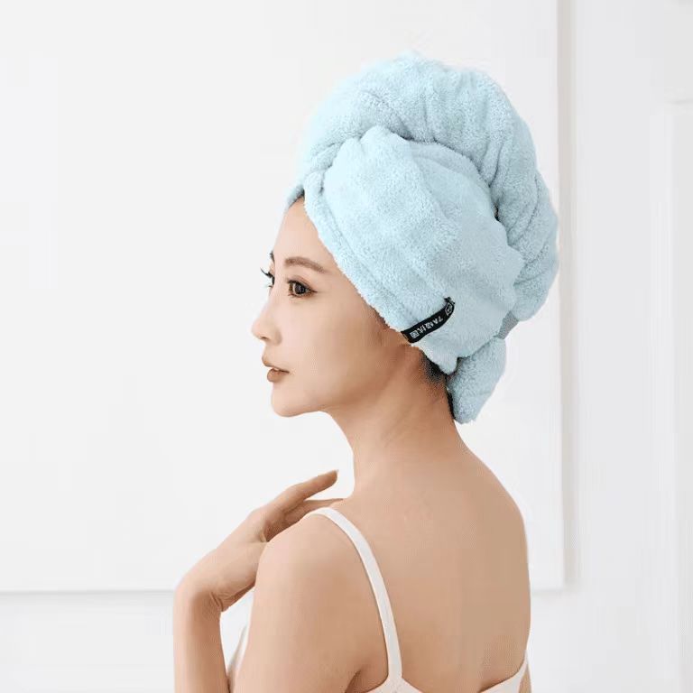 超强吸水干发帽速干女2025新款四季包头巾洗头毛巾加厚浴帽|undefined