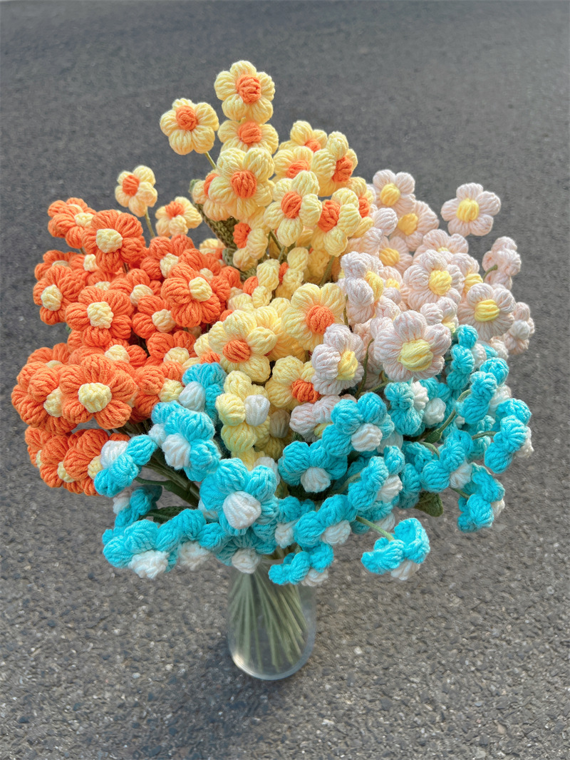 Pastoral Flower Yarn Artificial Flowers display picture 4