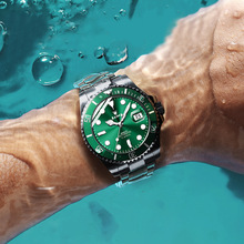 手表男士正品牌氚氣潛水綠水怪水鬼手表男士全自動機械表男表