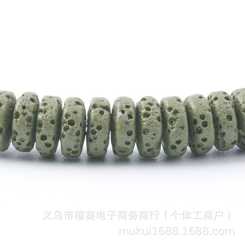 香薰彩色火山石车轮珠隔片DIY手链项链饰品配件半成品串珠批发|undefined