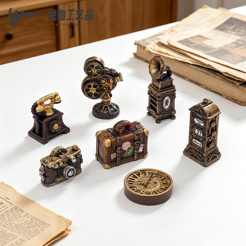 Creative Retro Telephone Camera Luxury Appliances Dollhouse DIY Decoration Accessories Mini Desktop Ornaments Creative Retro Telephone Camera Luxury Appliances Dollhouse DIY Decoration Accessories Mini Desktop Ornaments