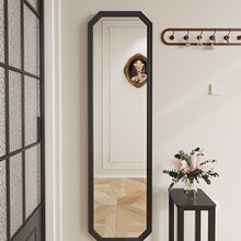 全身镜家用落地镜挂墙镜子贴墙自粘试衣镜卧室免打孔可壁挂穿衣H^