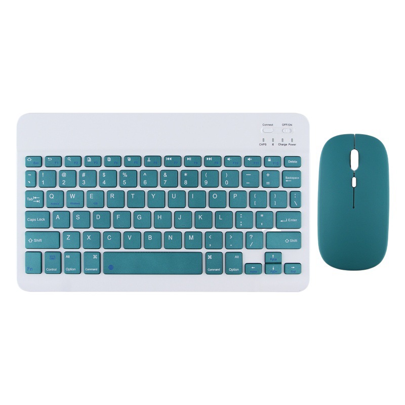 Teclado inalámbrico Bluetooth Oficina silenciosa Mini computadora Teléfono móvil Tableta portátil Teclado recargable Juego de mouse