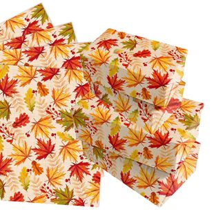 Wz015 Maple Leaf Thanksgiving Art Gift Decorative Paper Party Gift Box Decoration Outer Wrapping Paper