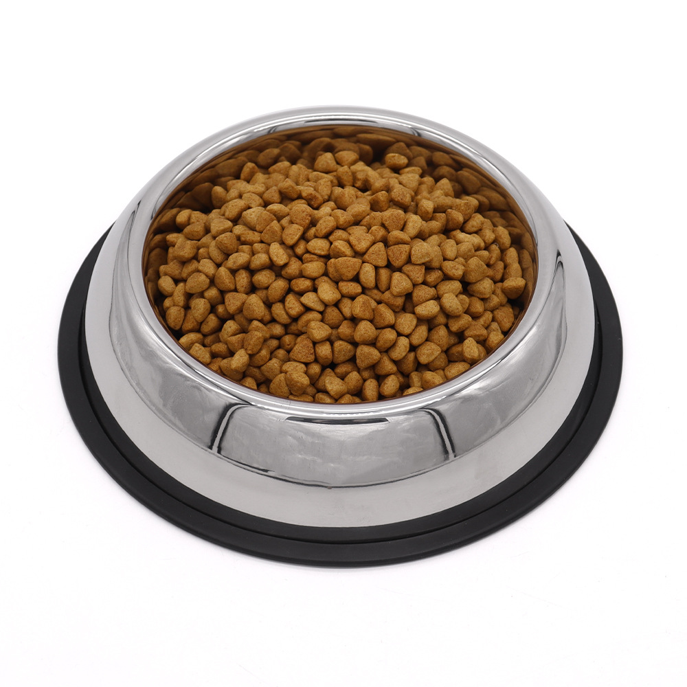 Tazón para perros Tazón para perros Tazón para perros Tazón para mascotas de acero inoxidable anti-volcado Tazón de arroz para perros Tazón de agua Suministros Tazón para mascotas Tazón para gatos antideslizante