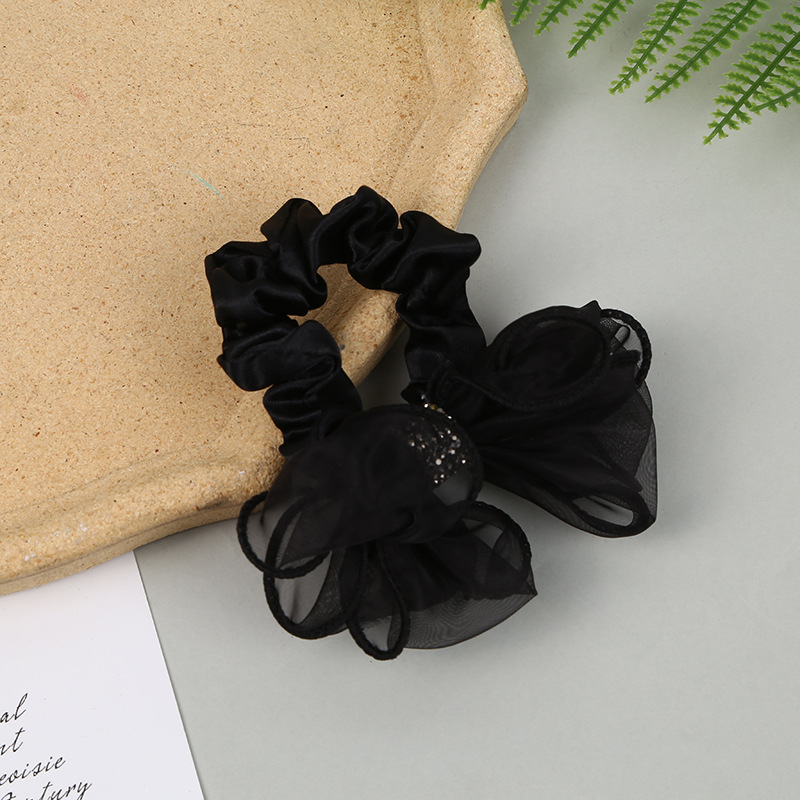 Fashion Bow Knot Cloth Handmade Artificial Pearls Hair Band 1 Piece display picture 9