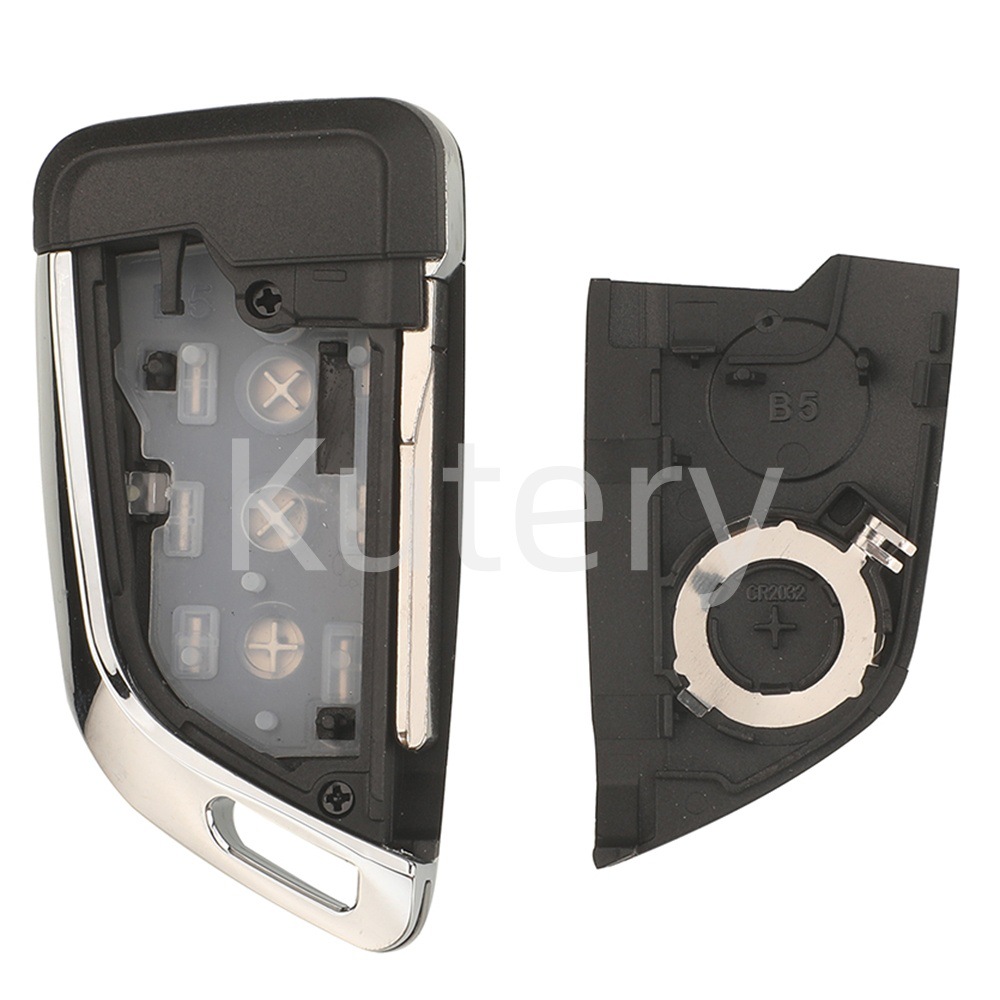 Suitable for Volkswagen 2-Key 3-Key B5 Skoda Seat Modified Folding Remote Control Car Key Shell with Middle Light