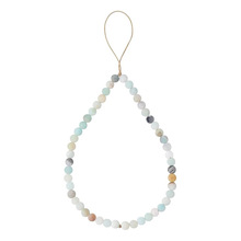 新中式国风简约手机链天然亚马逊石玛瑙短款手腕绳男女防丢挂饰品