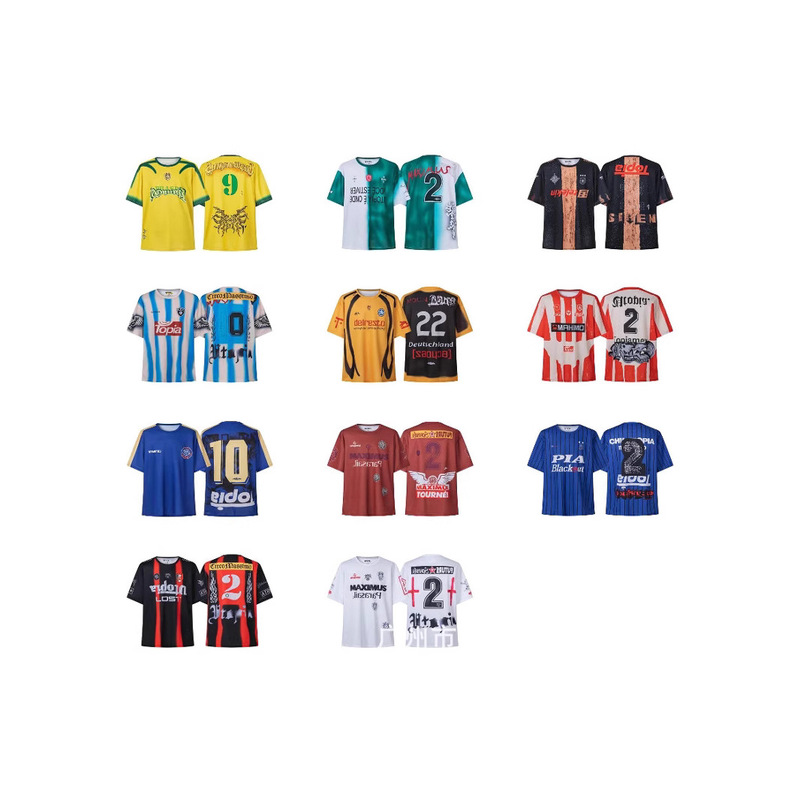 TRAVIS SCOTT CACTUS JACK Breathable Mesh Football Suit Loose Sports Jersey Short Sleeve T-Shirt Summer