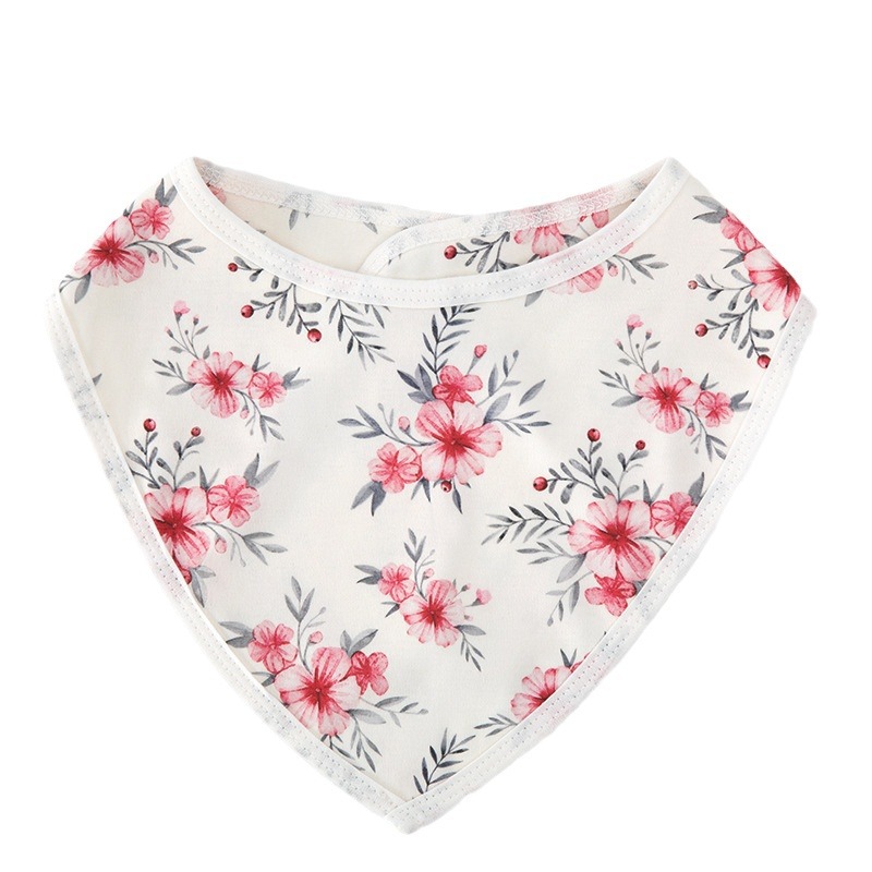 Baby toallas de saliva baby toallas triangulares tipo buckle delantal primavera y otoño a prueba de viento calor doble capa transfronteriza Amazon al por mayor