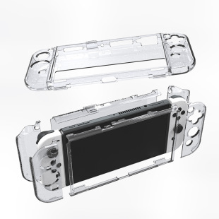 JYS switch oled host crystal glitter shell oled transparent protective shell split NS221