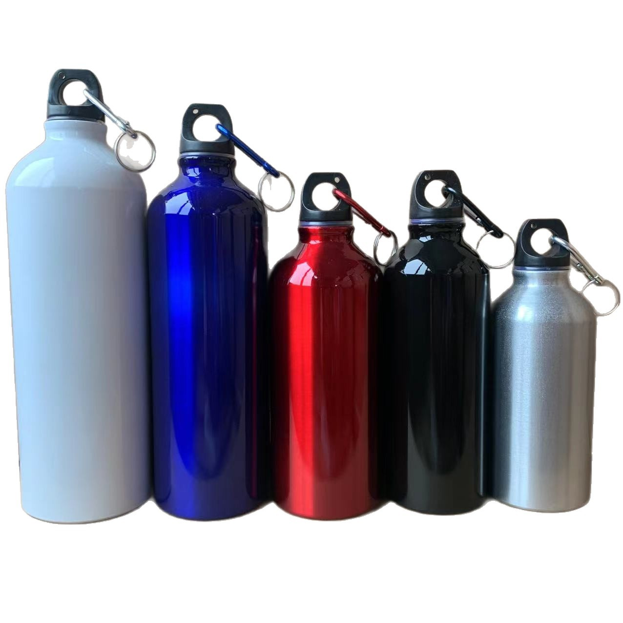 Botella de agua deportiva pequeña de aluminio para viajes transfronterizos de Amazon, botella para montañismo, taza de agua deportiva práctica para ciclismo al aire libre.
