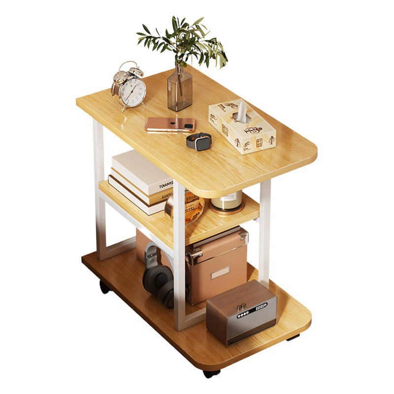 Прикроватная тумбочка простой современный небольшой подвижный прикроватный узкощелевой шкаф для хранения спальни с роликом