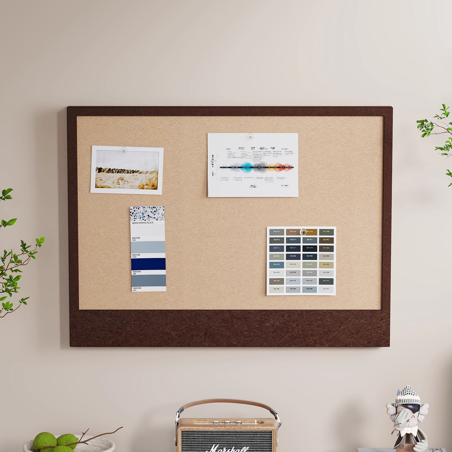 Meter Box Decorative Cover Painting New Punch-Free Felt Background Board Weak Current Box Multimedia Box Main Switch Hanging Painting