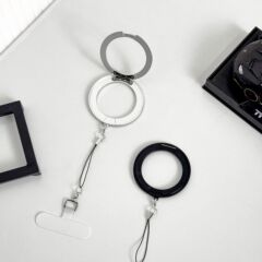 双面磁吸款360旋转支架 防丢挂绳 磁吸支架个性手机壳支架款支架