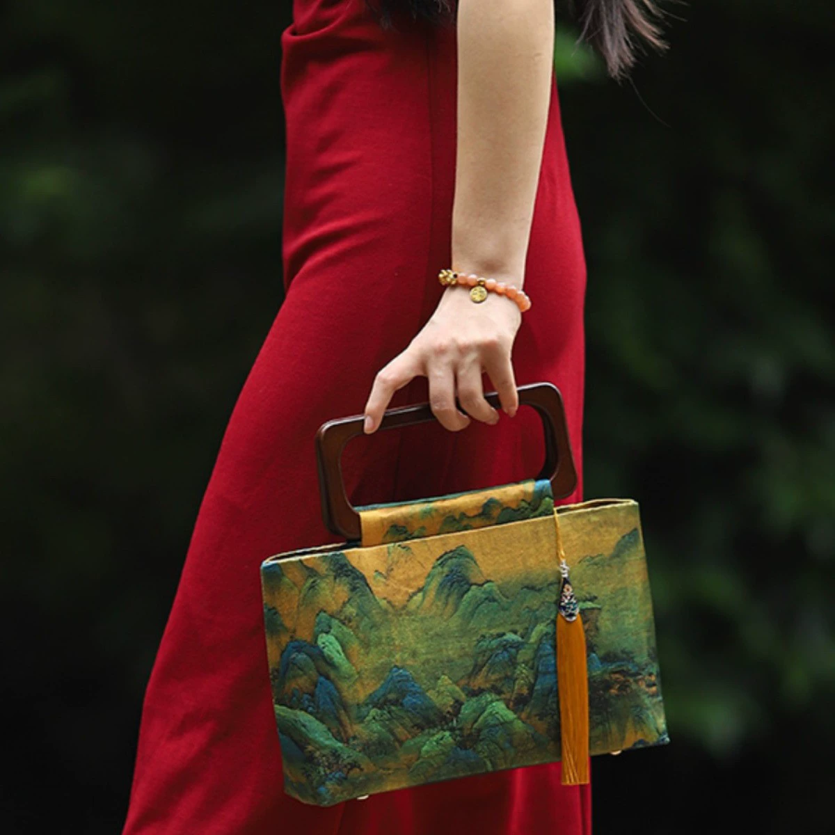 Weng Kai Qianли Jiangshan рисунок ткани