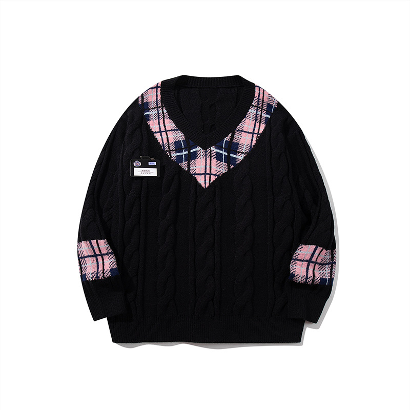 YWFG ropa de mujer americana retro estilo universitario 2025 Año Nuevo otoño superior versátil cuello redondo manga larga jersey