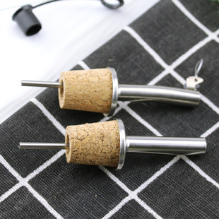 J8 Oil Stopper Oil Stopper Wine Spout Stainless Steel Fresh-Keeping Oil Spout Seasoning Bottle Oil Bottle Vinegar Commercial Oil Pouring Stopper G3