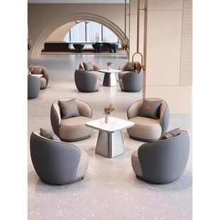 Negotiation table and chair combination rest area light luxury sales office Beauty Salon reception sofa Exhibition Hall hotel lobby table and chair