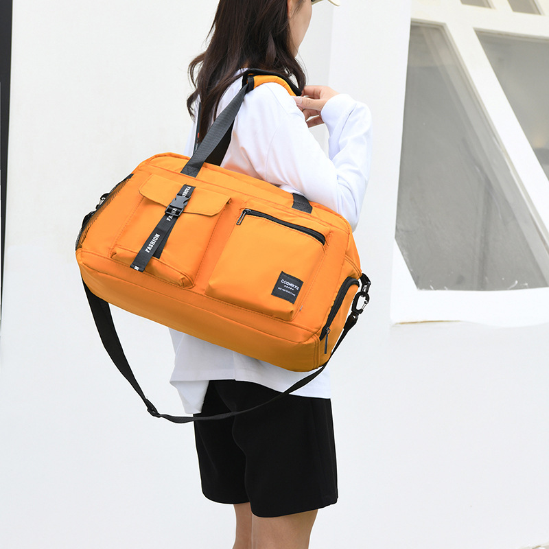 Sports travel bag for gym wet and dry separation
