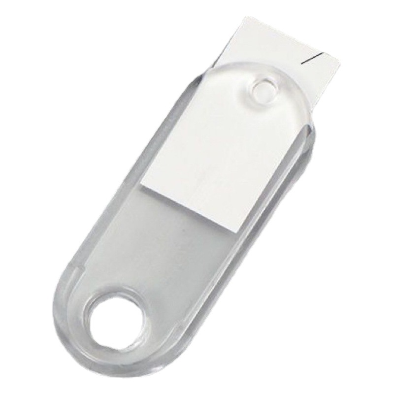 Crystal Key Storage Ring Keychain Key Holder with Tag, Landlord Key Tag String Classification Business Gift