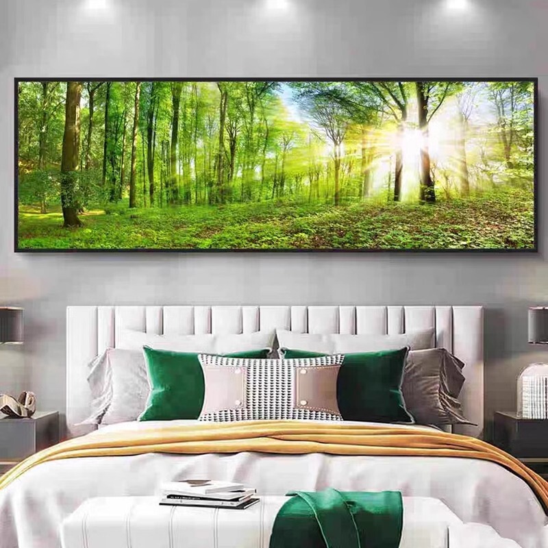 寝室のベッドサイドの絵画自己粘着壁ステッカーホテル B&B リビングルームのソファの背景の壁の装飾絵画壁紙ステッカー|undefined