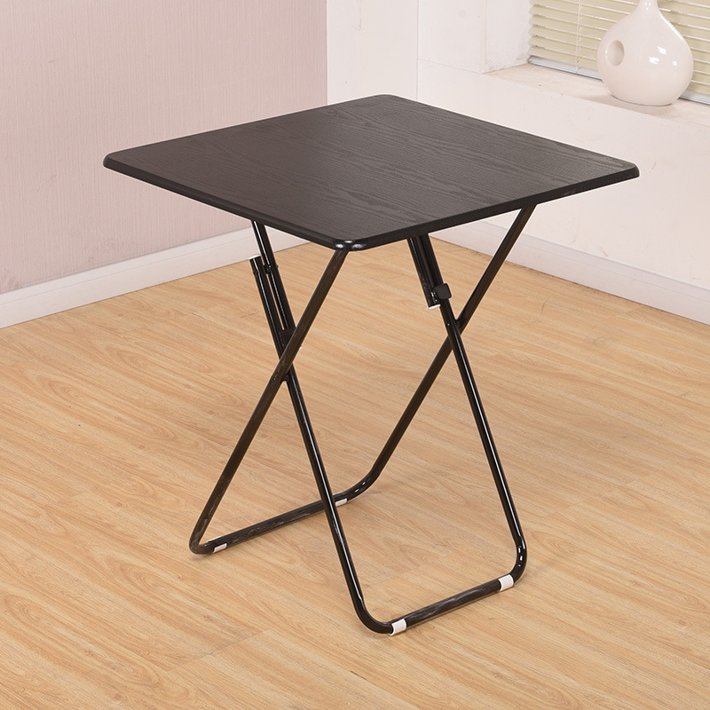Mesa plegable, mesa de comedor casera, mesa de comedor simple, mesa cuadrada para 4 personas, mesa cuadrada portátil al aire libre, mesa cuadrada