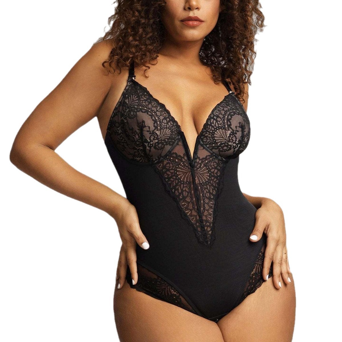 Transfronteriza europea y americana sexy encaje cintura que forma el cuerpo que forma la ropa interior belleza correa trasera de una pieza sexy Lencería corsé para mujeres