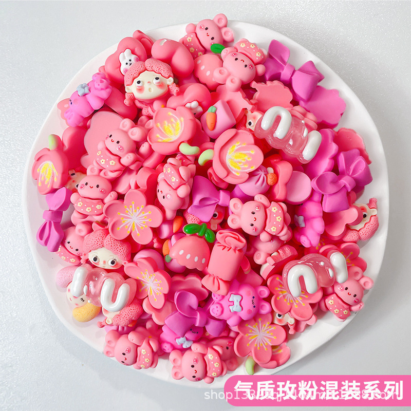 夏の新しい半透明の質感樹脂アクセサリー氷透明漫画カラーミックスクリーム接着剤 diy 生産材料|undefined