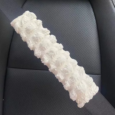 Tissue Bag Hanging Type, Car tissue box/set - white-puff-shoulder-strap-single-pack