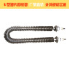 U型翅片加热管 烘箱干烧型不锈钢散热片电热管双头翅片管厂家定制|ms