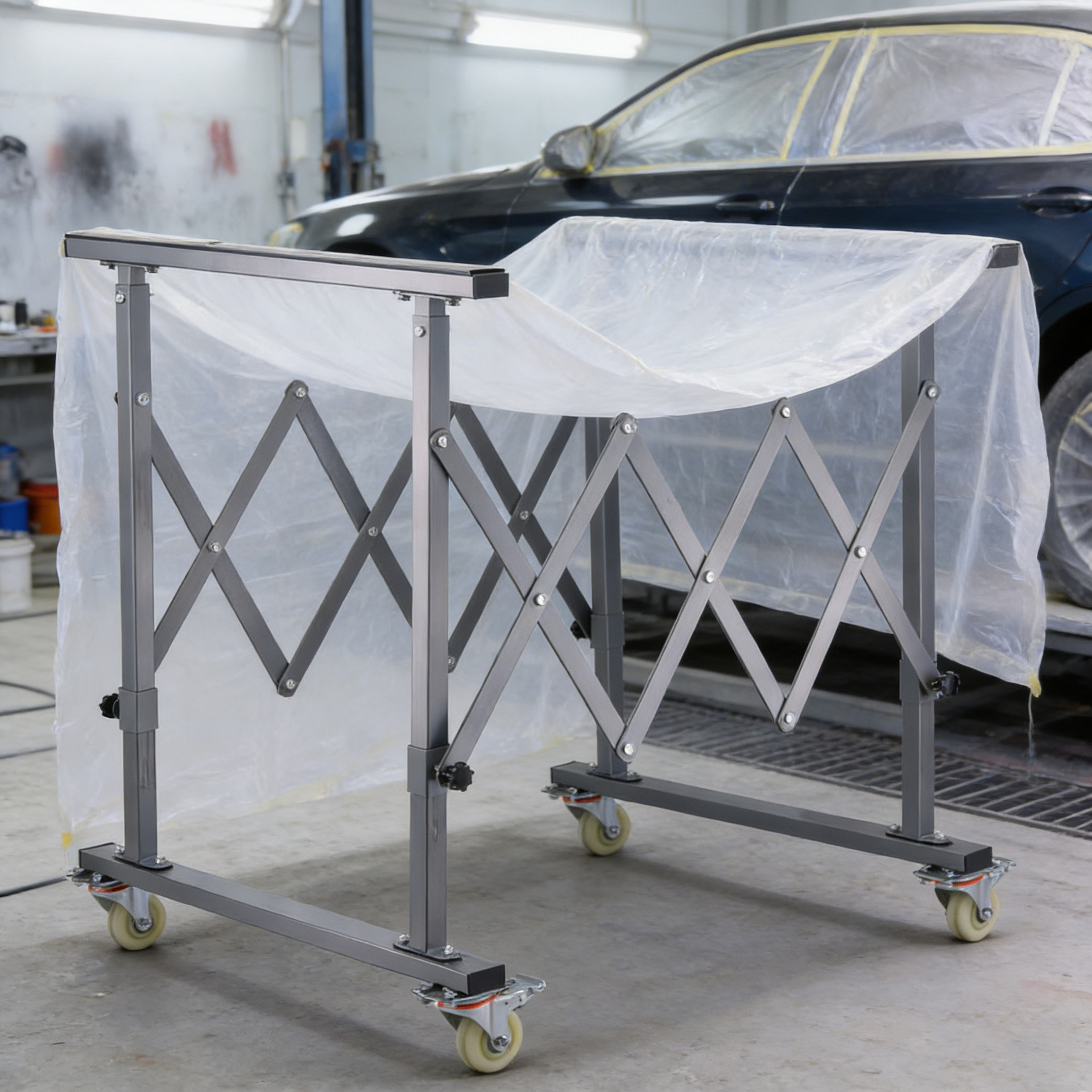 Multifunctional Paint Baking Rotating Stand for Auto Repair, Car Hood Spray Paint Stand, Bumper Sheet Metal Repair Tool