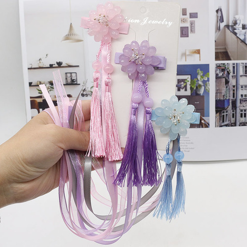 New Hanfu Hair Accessories Retro Tang Style Decorative Hairpins for Women Ethnic Style Grape Flower Hair Clips Wholesale Children Ancient Style Headwear