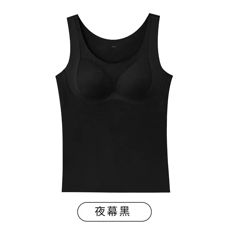 Cachemira Lesser gran taza de ropa interior térmica mujer más terciopelo blusa engrosada con almohadilla propia sin sujetador de texto