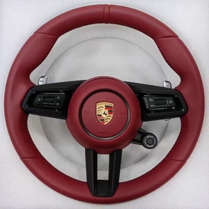 Suitable for Porsche Macan, Cayenne, Panamera, 911, Taycan carbon fiber steering wheel modification new assembly