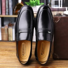 Y正品老爷车皮鞋男士真皮日常商务正装德比鞋软底休闲中年爸爸鞋