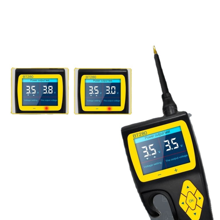 AUTOOL BT280 prueba de inspección de línea de automóvil instrumento de diagnóstico prueba de inyector de combustible detección de voltaje de batería