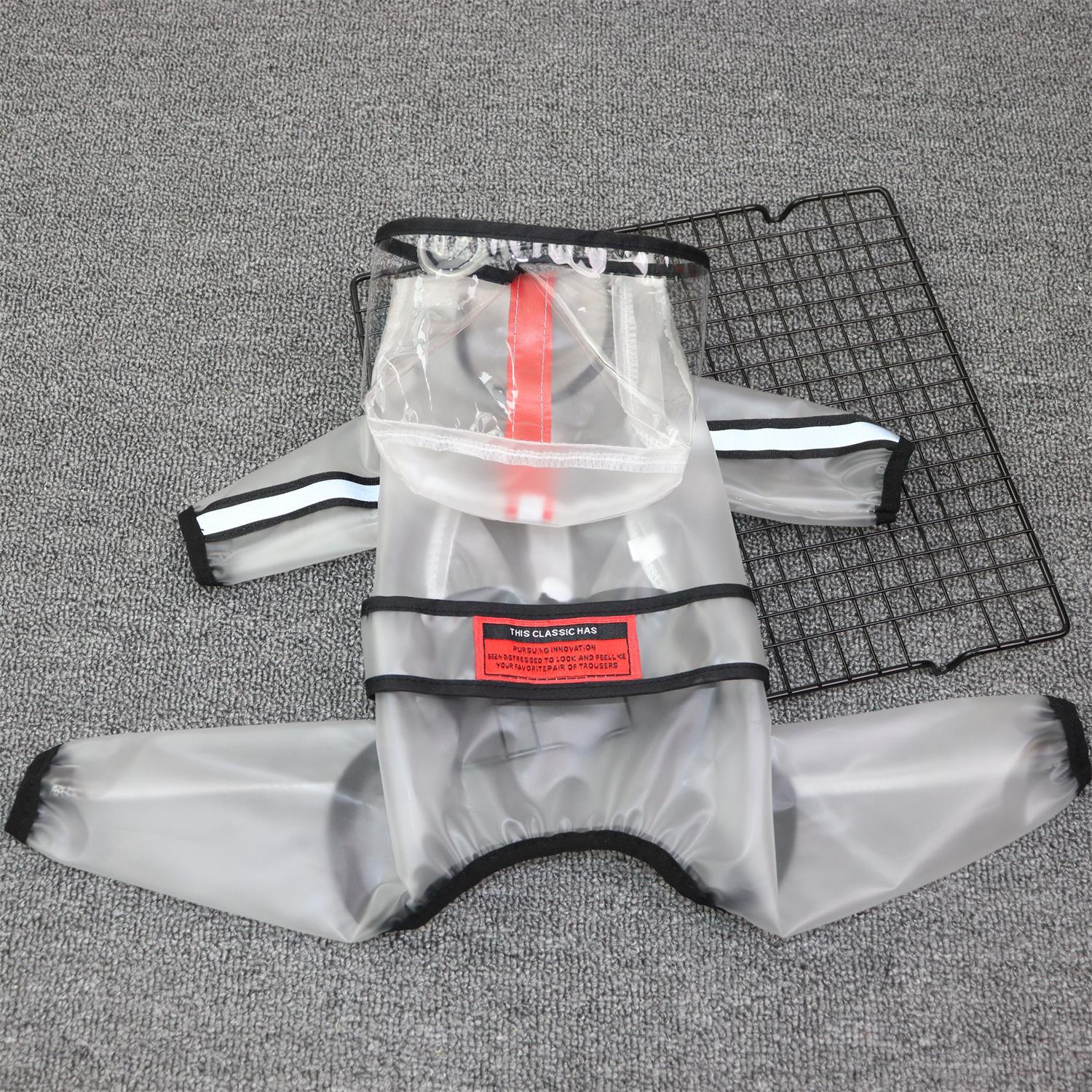 Small dog raincoat four-legged all-inclusive Teddy Bichon pet anti-dirty small dog rainy day clothes poncho