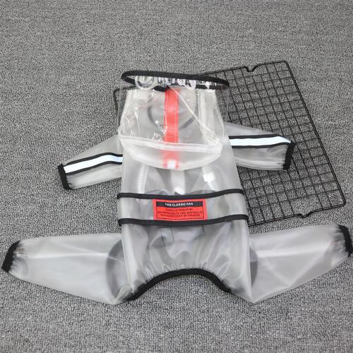 Small dog raincoat four-legged all-inclusive Teddy Bichon pet anti-dirty small dog rainy day clothes poncho