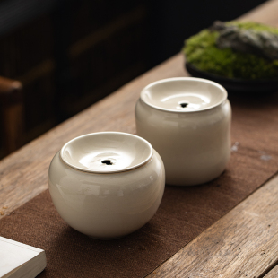 Plant Ash Jianshui Tea Art Ceramic Tea Washing Water Meng Tea Slag Ducket Japanese Household Washing Tea Bowl Tea Slag Barrel Spare Parts