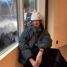 现 thebarnnet八奶绿色羽绒服韩国设计师女装fever同款韩系外套女