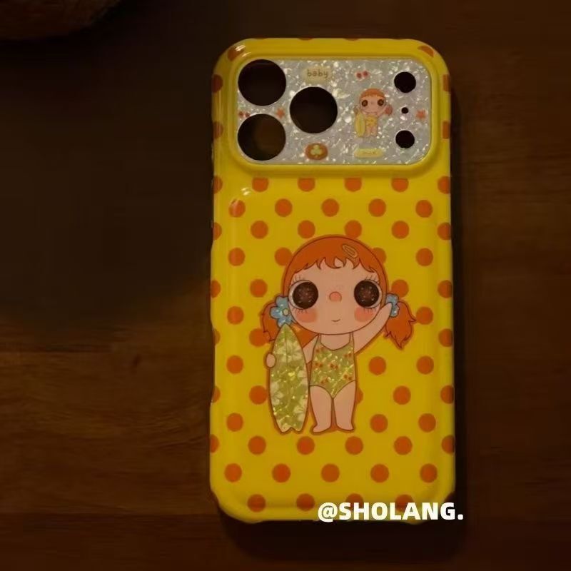 Wave Dot Surfboard Xiaoyu is suitable for iPhone 17 PRO MAX phone case, new model for 16/15/14, niche for 13/12 Wave Dot Surfboard Xiaoyu is suitable for iPhone 17 PRO MAX phone case, new model for 16/15/14, niche for 13/12