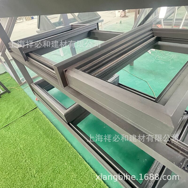 Manual translation skylight sliding skylight hand push Sunshine Room inspection port roof stairs special telescopic translation window