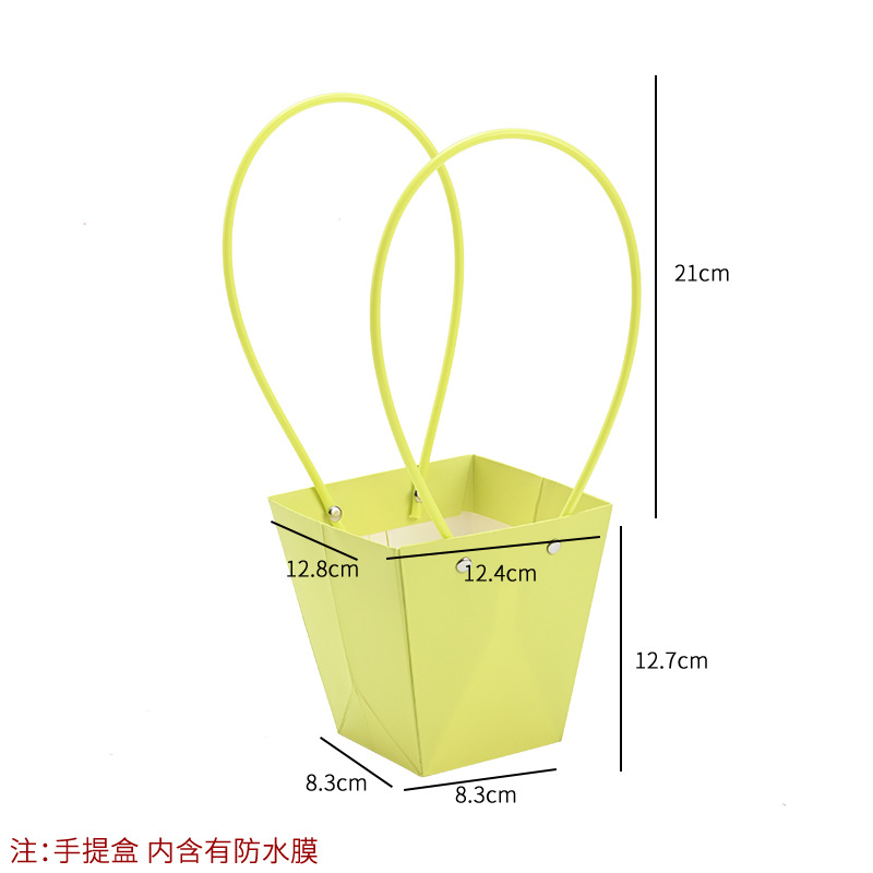 Bolso especial transfronterizo para flores, descuento al por mayor, bolsa trapezoidal de papel kraft impermeable, bolsa de embalaje de regalo, bolsa de ramo