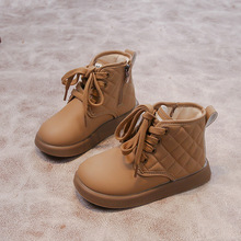 儿童面包鞋2025冬季新款女童中帮靴子男童韩版棉靴中大童雪地靴潮