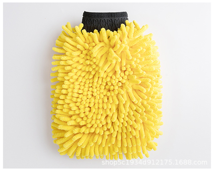 105g Large Size with Lining Encryption Thickened Chenille Fiber Car Wash Care Cleaning Sponge Car Wash Gloves