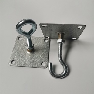 Llm10 Ceiling Fan Hook Heavy-Duty Hook Hanging Ear Load-Bearing Iron Hook Lighting Hanging Ring Drilling Installation Expansion Screw Fixing