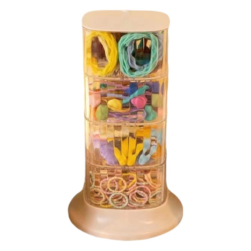 Joyería caja de almacenamiento de joyas horquilla diadema dormitorio almacenamiento a prueba de polvo escritorio transparente almacenamiento organizador caja